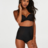 Sculpting scallop high waisted brief - Level 3, Black