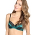 Non-padded underwired bra Loulou, Green