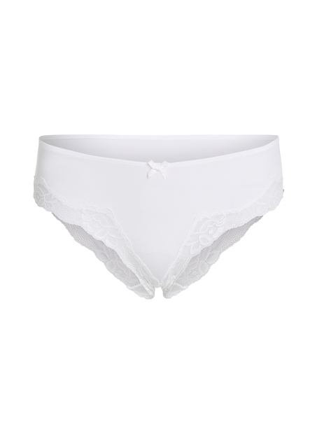 Secret Lace Brief, White