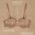 Angie Padded Underwired Strapless Bra, Beige