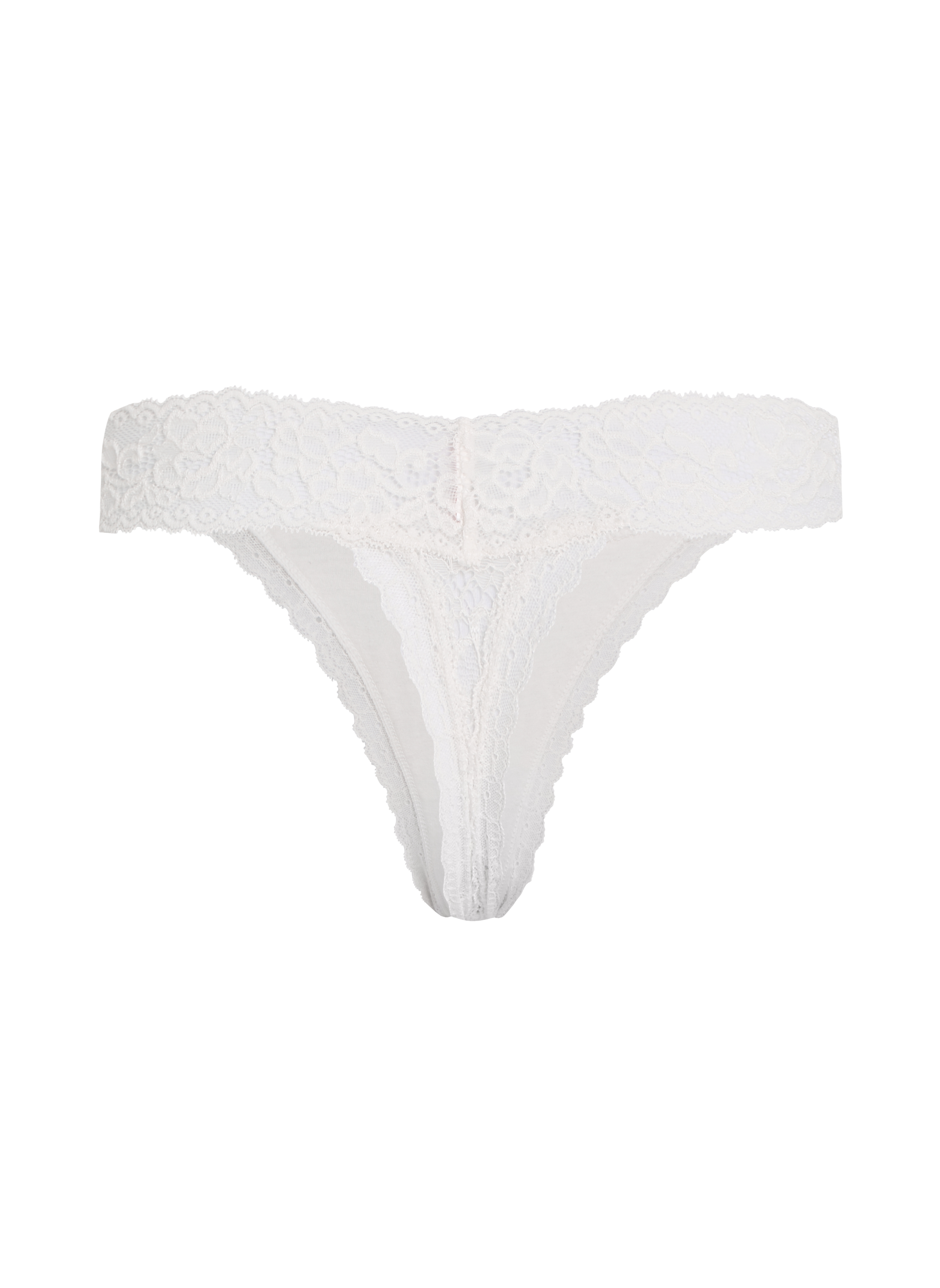 Madison Thong, White, main