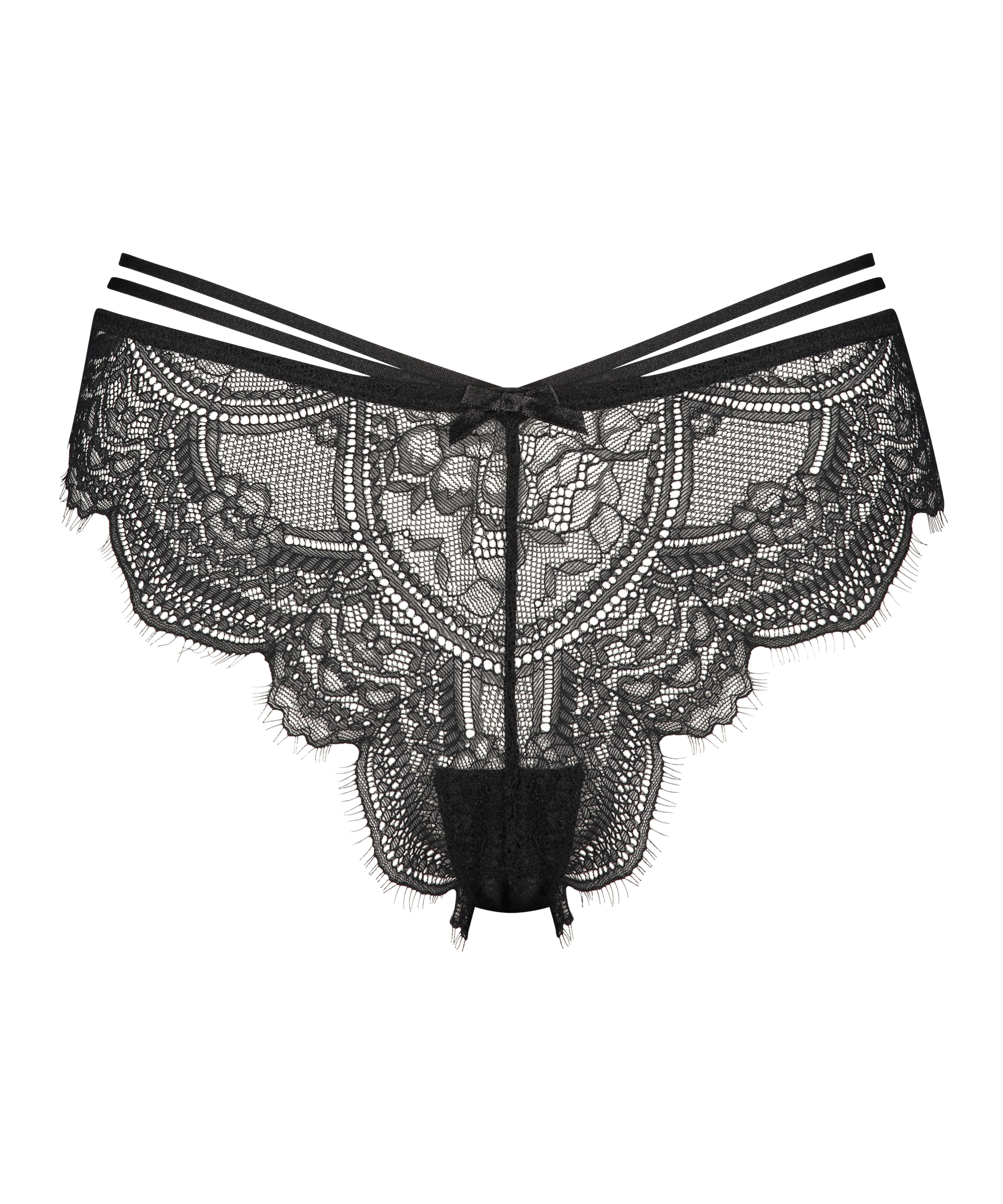 Sian High Cut Brazilian, Black, main