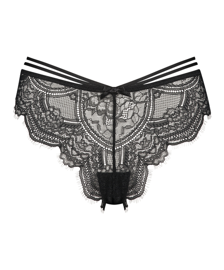 Sian High Cut Brazilian, Black