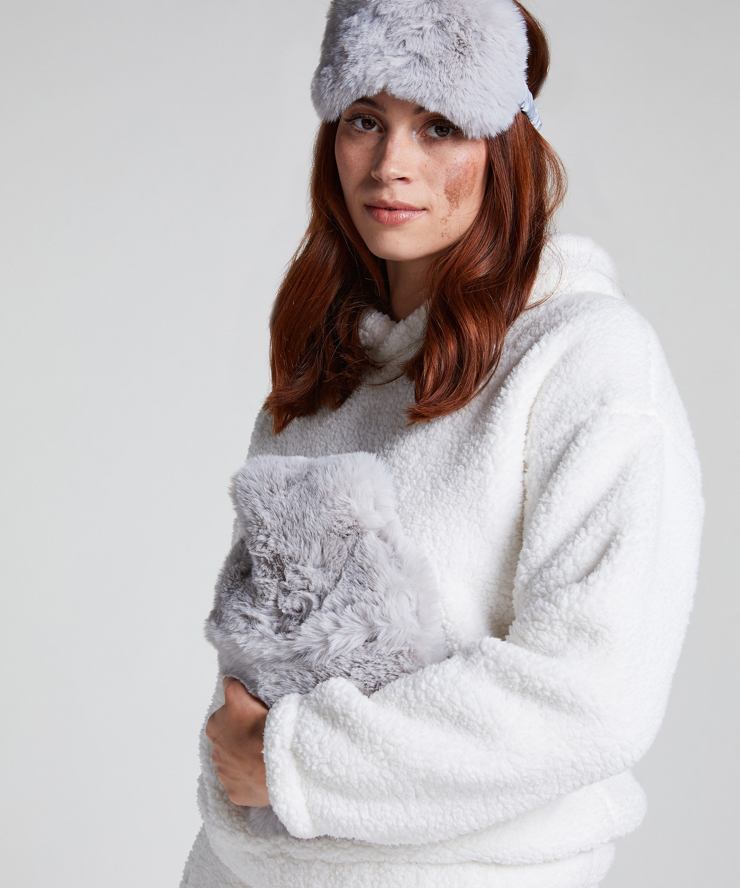 Hot Water Bottle Sleepingmask Set, Grey