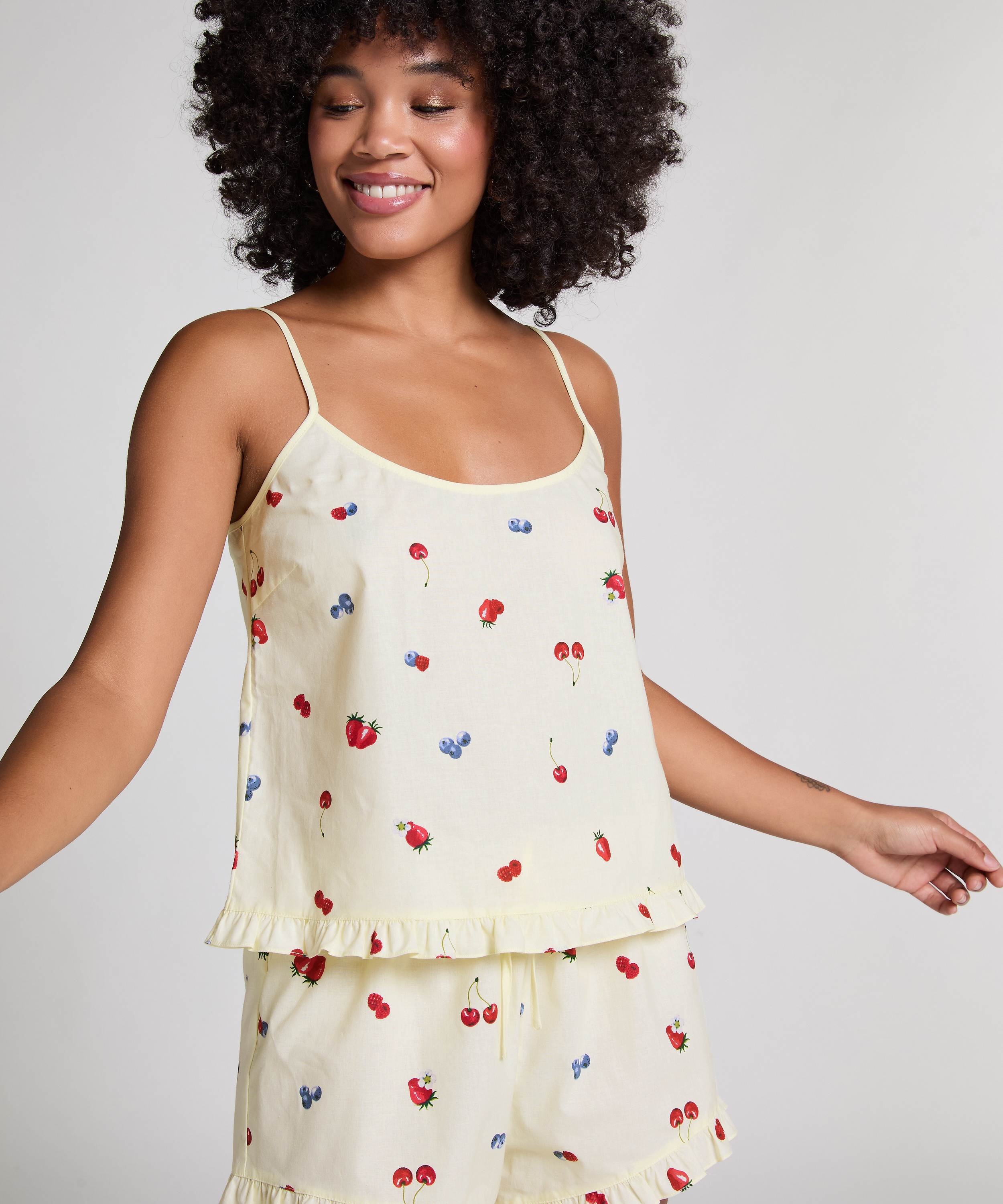 Woven Cami, Yellow, main