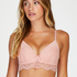 Sabina padded longline non-wired bra, Pink