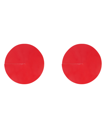 Glossy Nipple Covers, Red