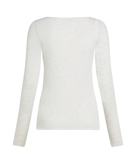 super soft Boatneck shirt with Cashmere, Grey