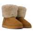 Faux Suede Slippers, Beige