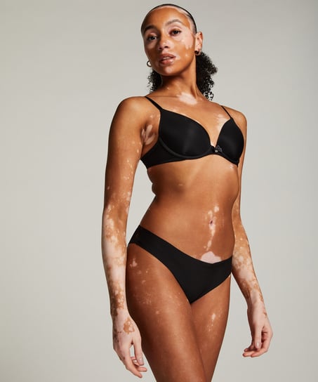 Invisible Fishnet Brazilian, Black