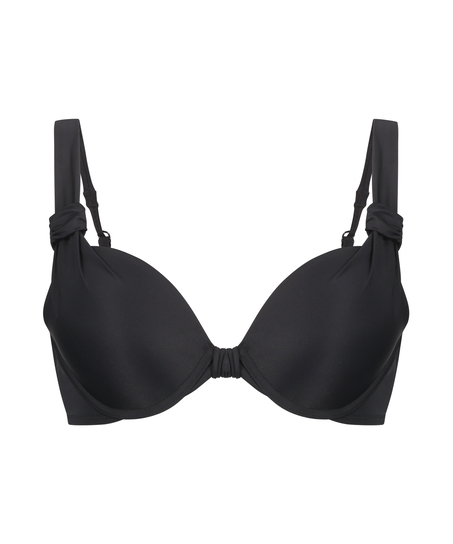 Luxe padded push-up bikini top Cup A - E, Black