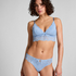 Posie Triangle Bralette, Blue