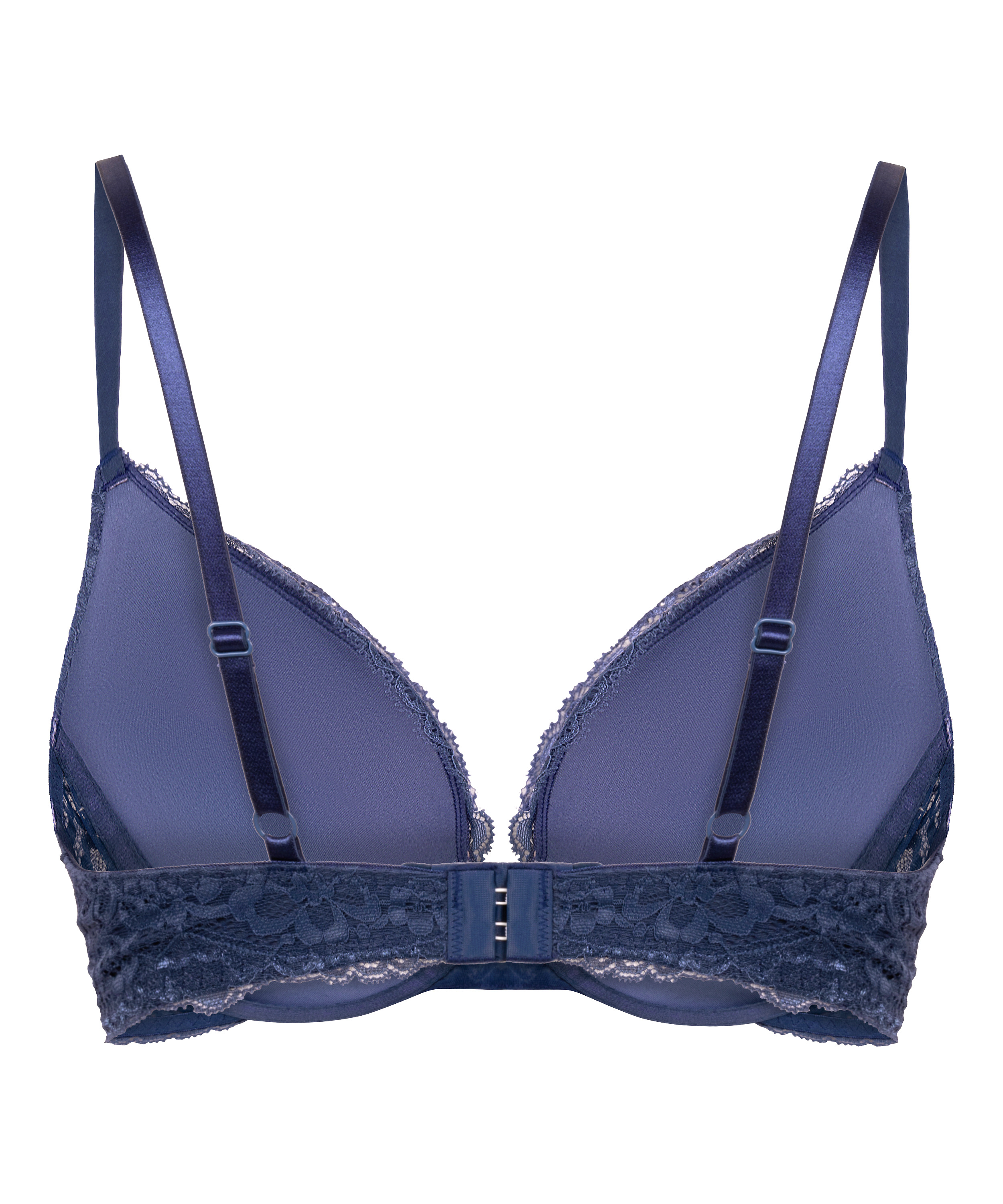 Marine Padded Underwired Push-Up Bra, Blue, main