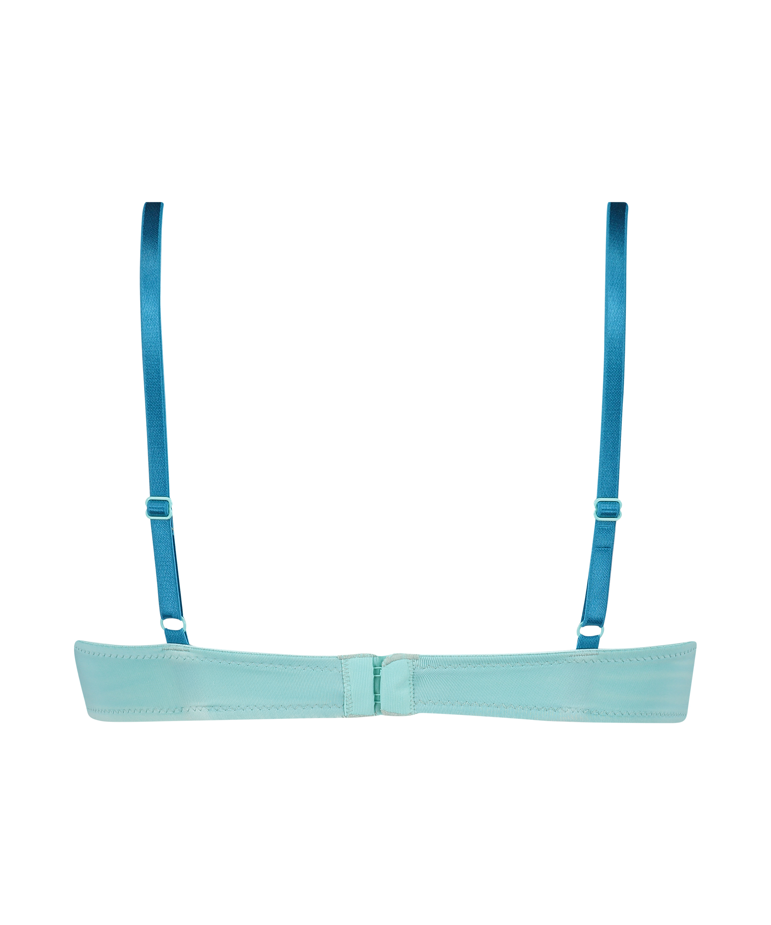 Plunge Padded Underwired Bra, Blue, main