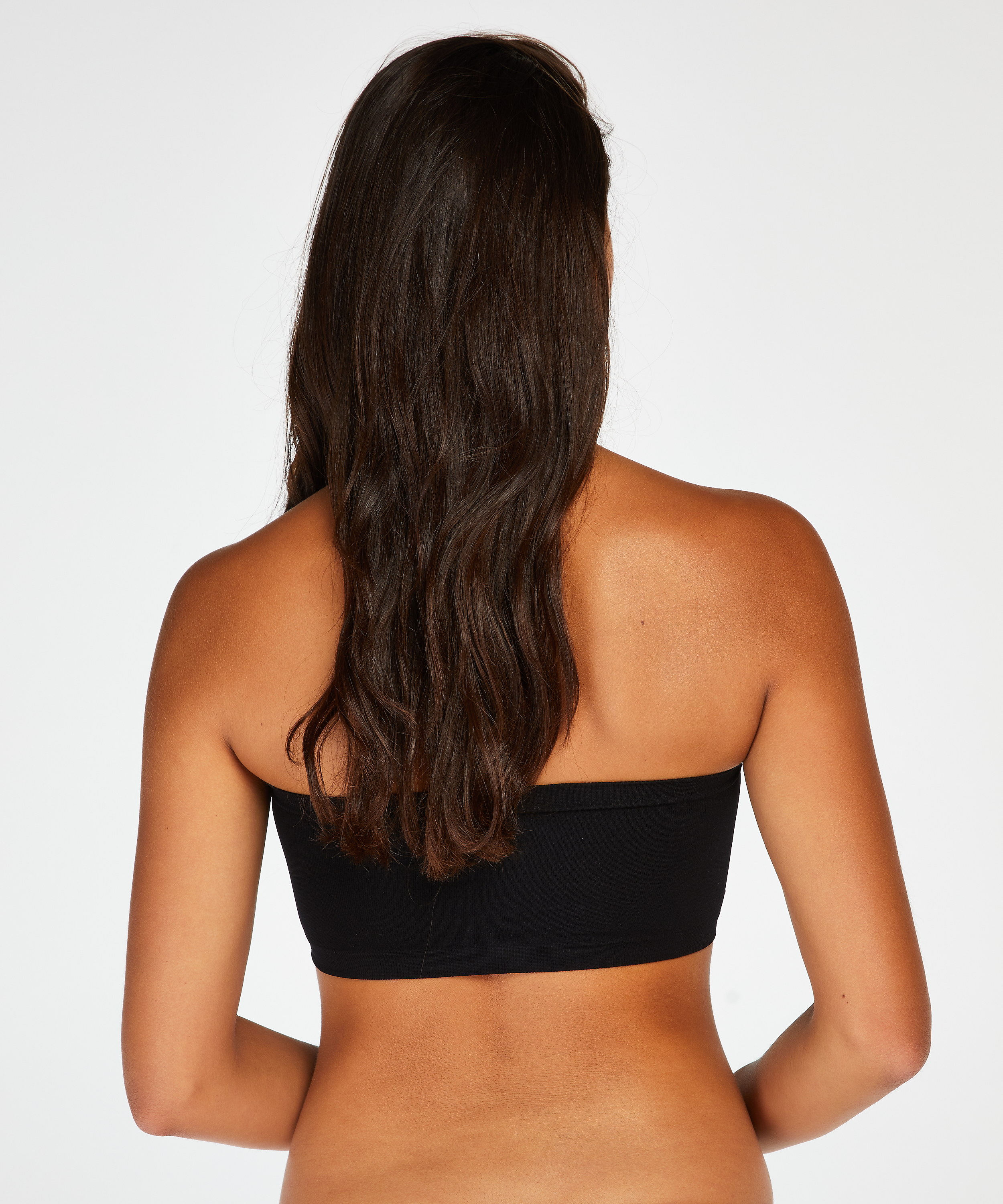 Seamless bandeau top, Black, main