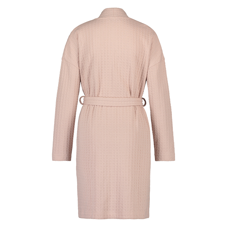 Waffle Bathrobe, Pink