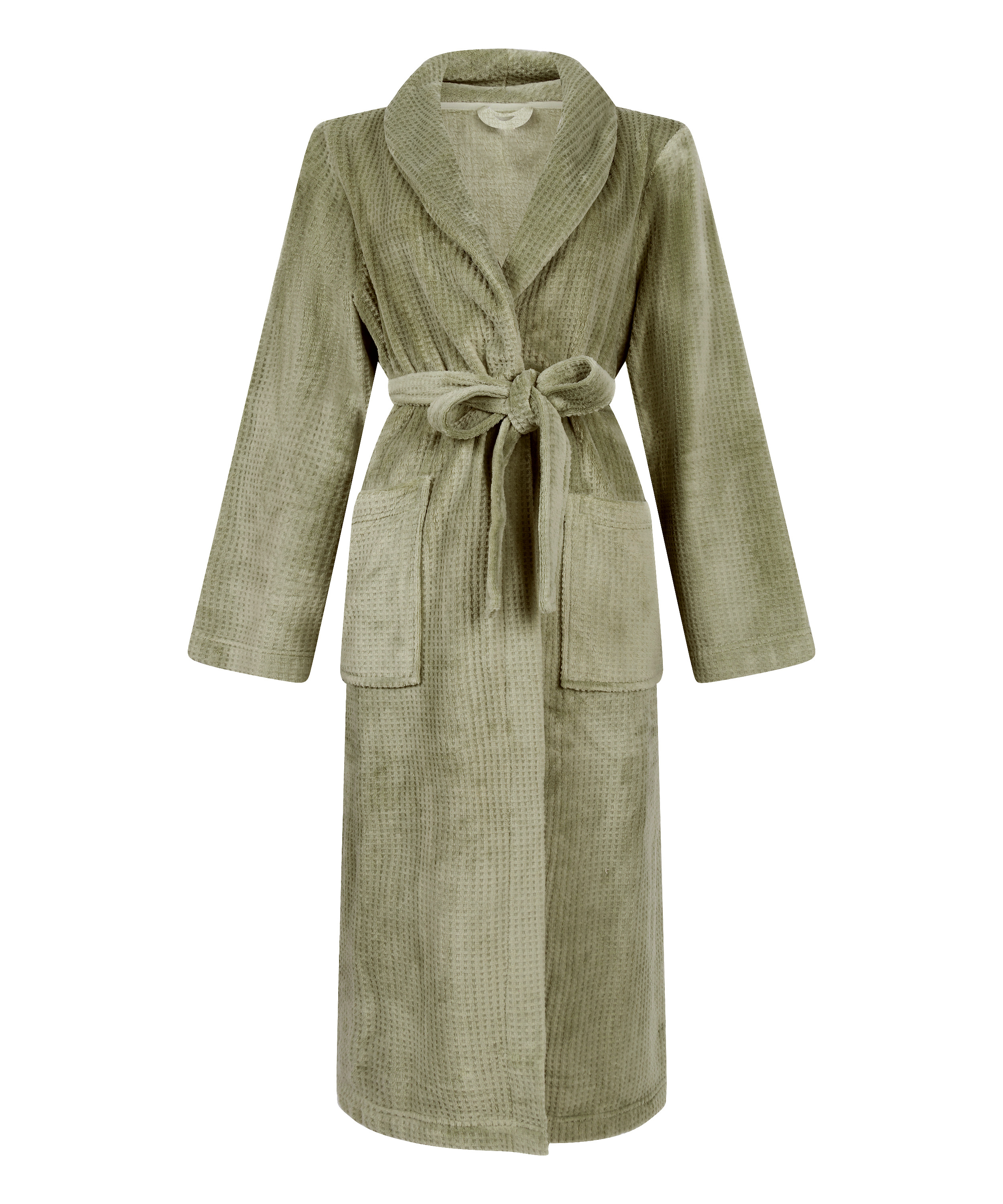 Fleece Bathrobe, Green, main