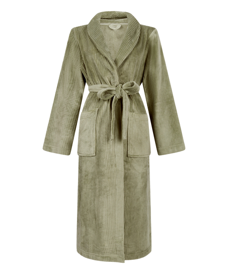 Fleece Bathrobe, Green