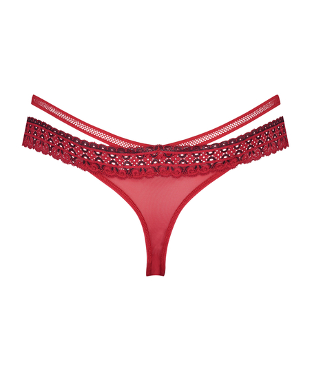 Cantaine low thong, Red
