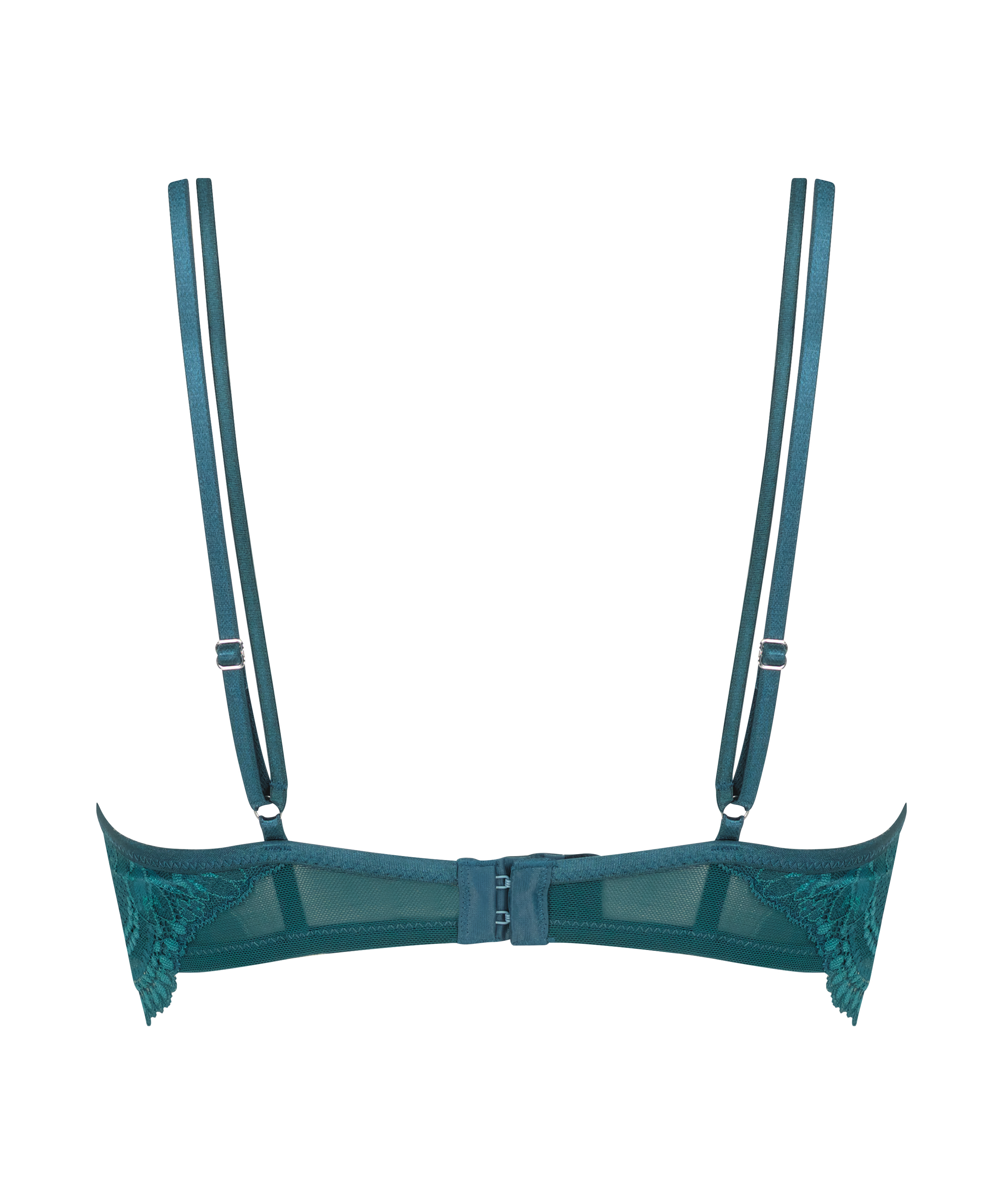 Raquel Non-Padded Underwired Longline Bra, Blue, main