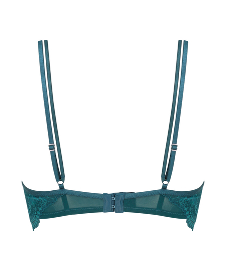 Raquel Non-Padded Underwired Longline Bra, Blue