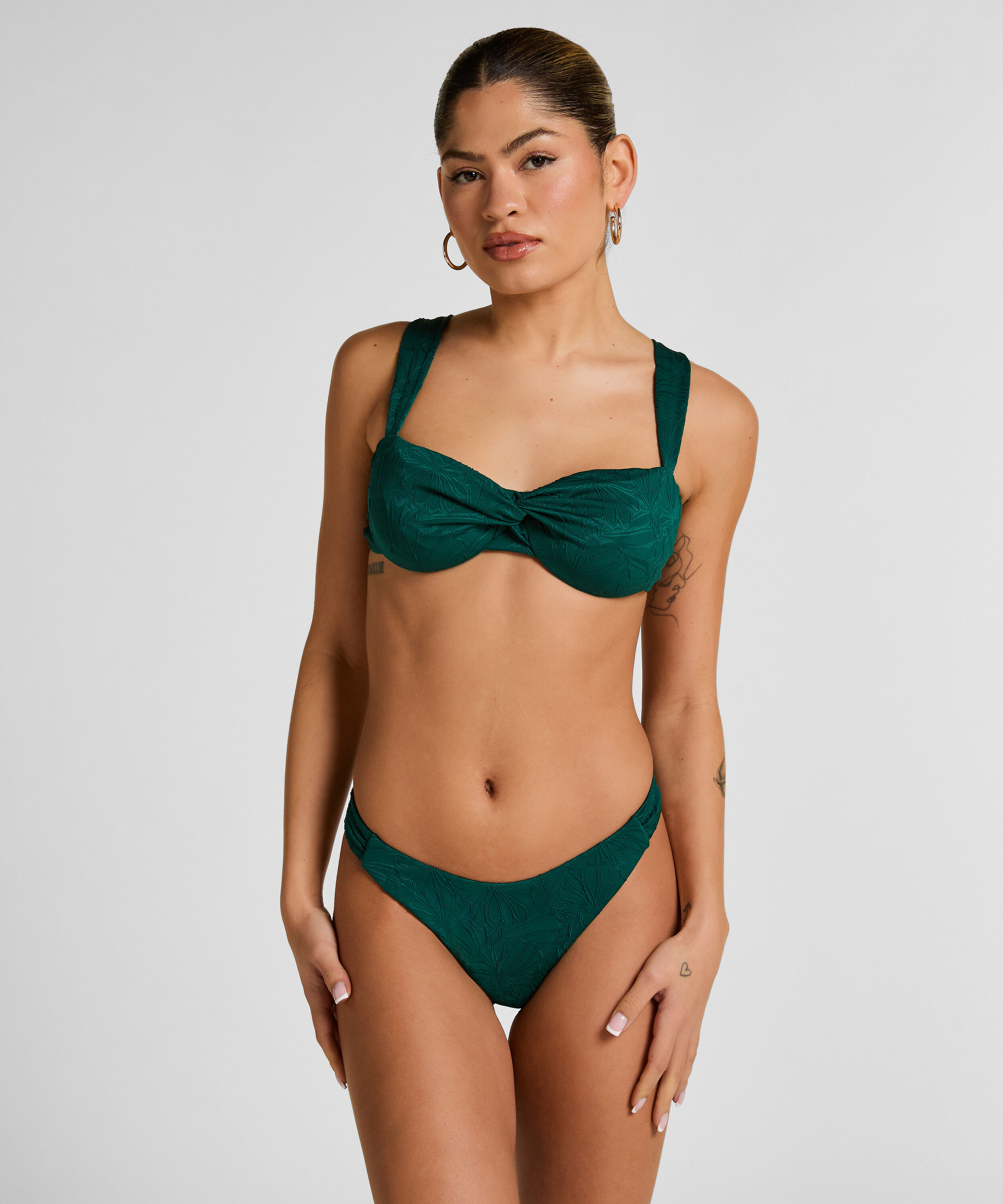 Azua Highleg Bikini Bottom, Green