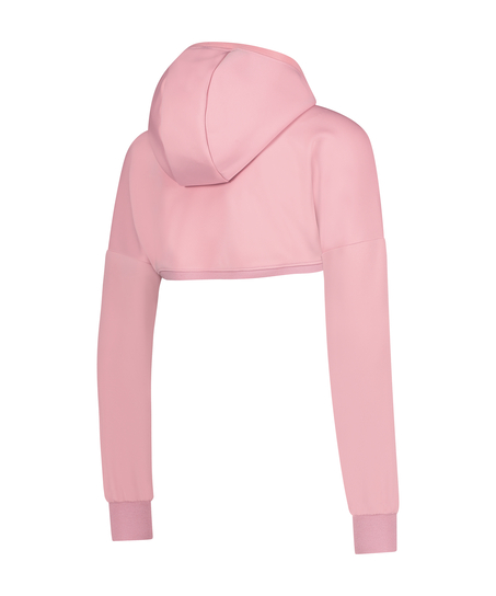 HKMX Cropped Hoodie, Pink