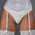 Allegra Suspender belt, White