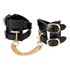 Wristcuffs Cross Straps, Black