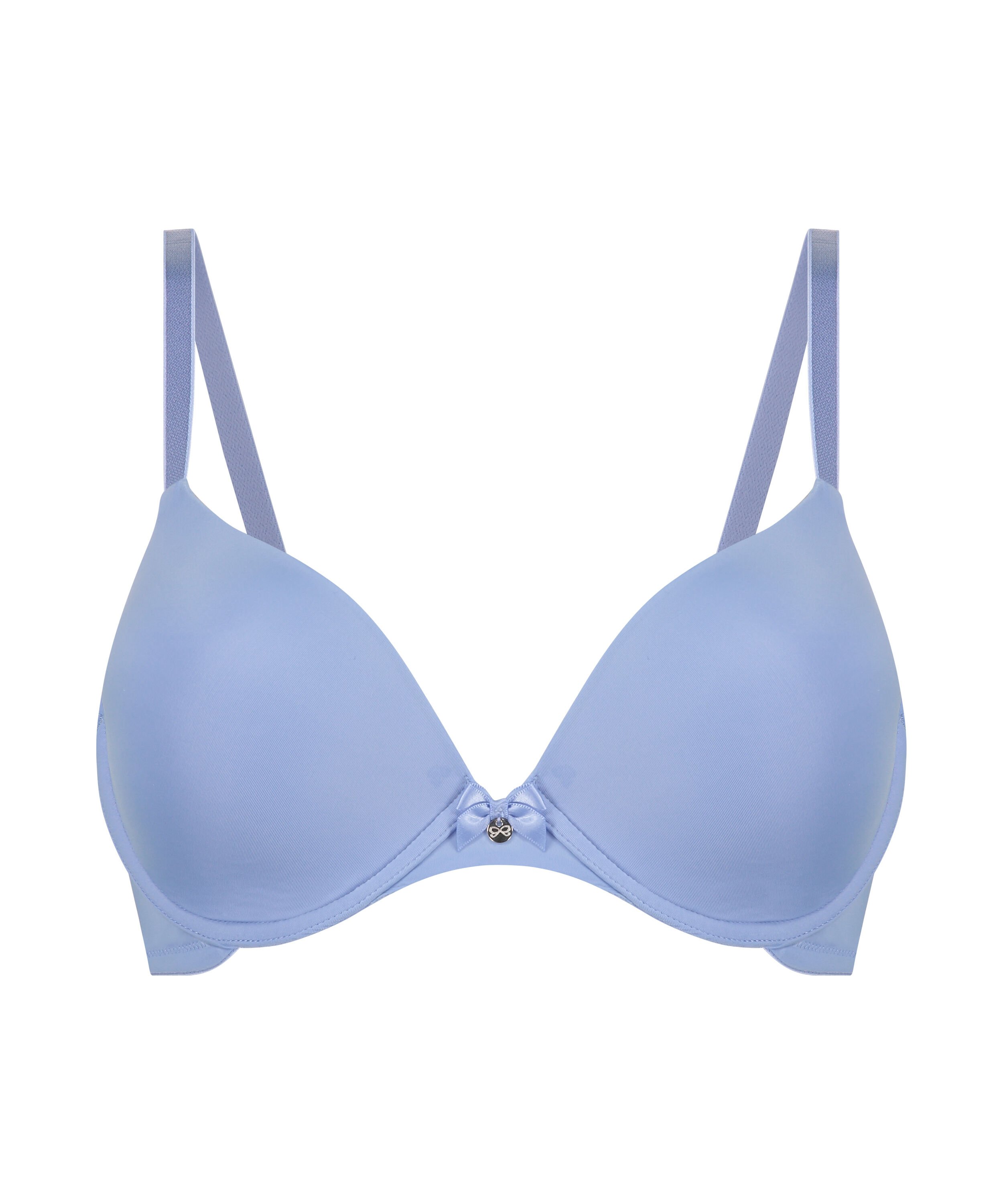 Plunge Padded Underwired Bra, Blue