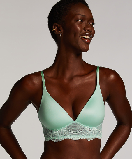 Leonie Padded Non-Wired Bra, Green
