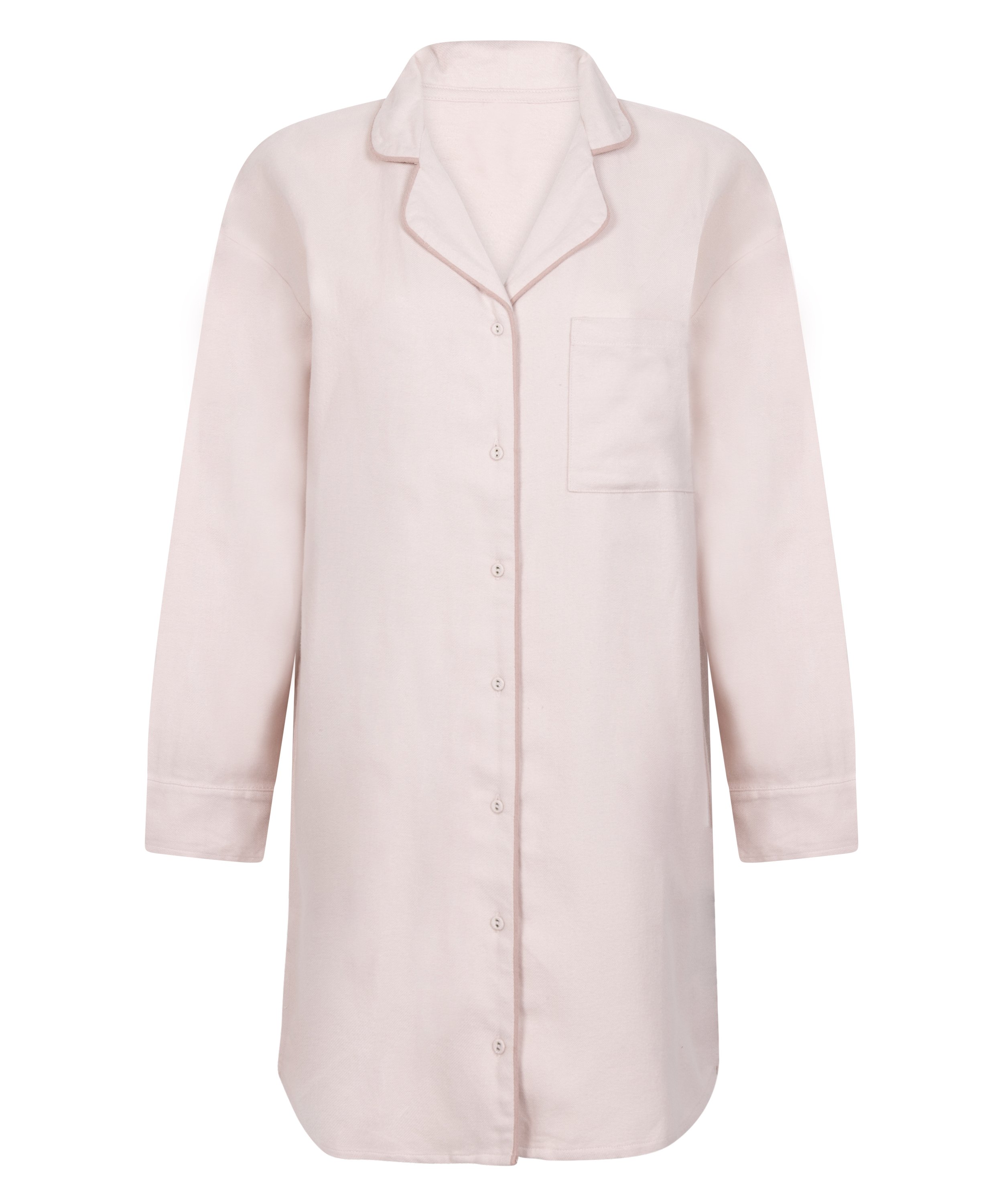 Flannel Nightshirt, Purple, main