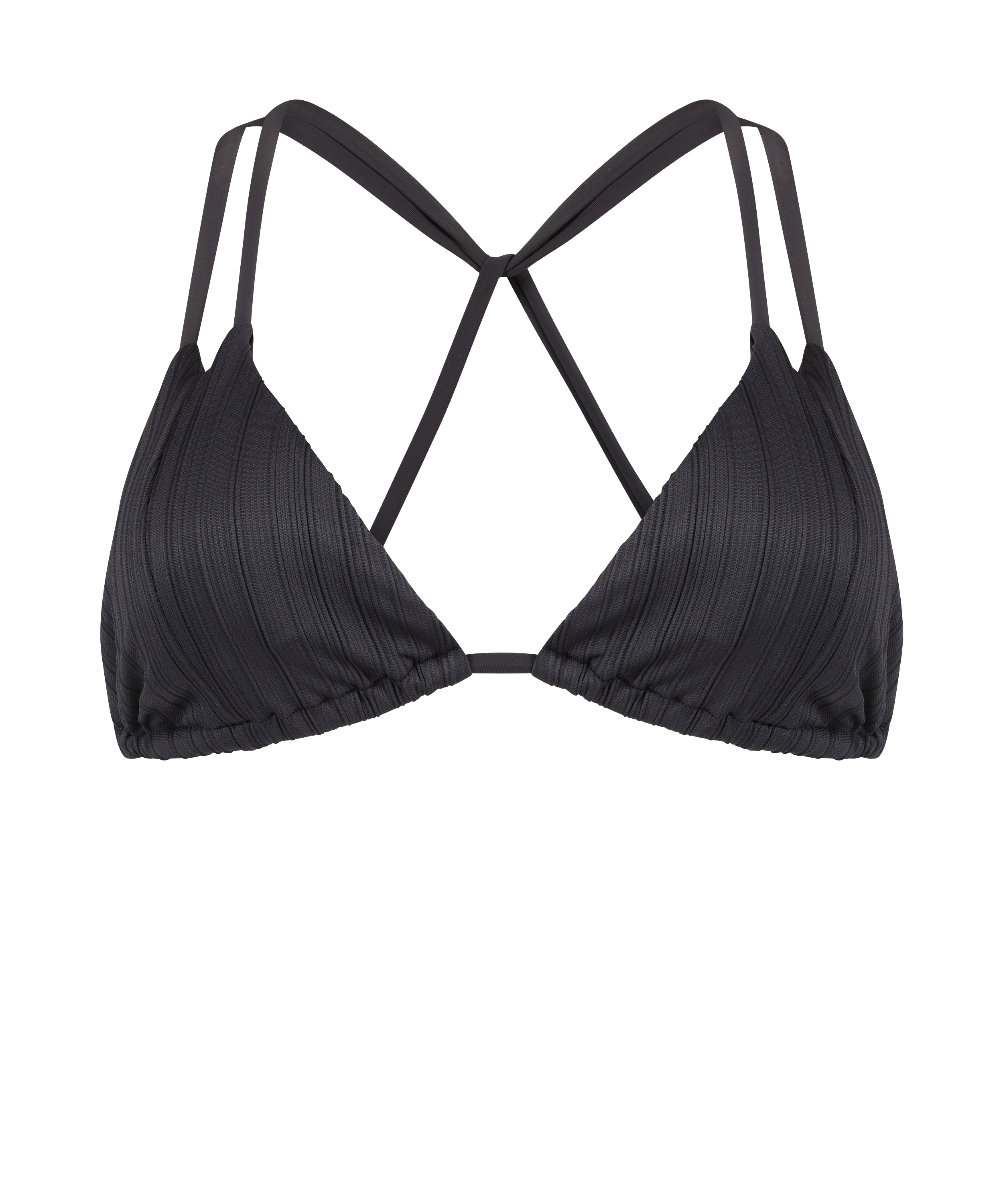 Lisbon Triangle Bikini Top, Grey, main