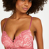 Shiloh Padded Non-wired Longline Bra, Pink