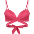 Grenada Padded Underwired Push-Up Bikini Top, Pink
