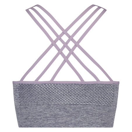 HKMX Highneck Ombre Level 2 Sports Bra, Blue