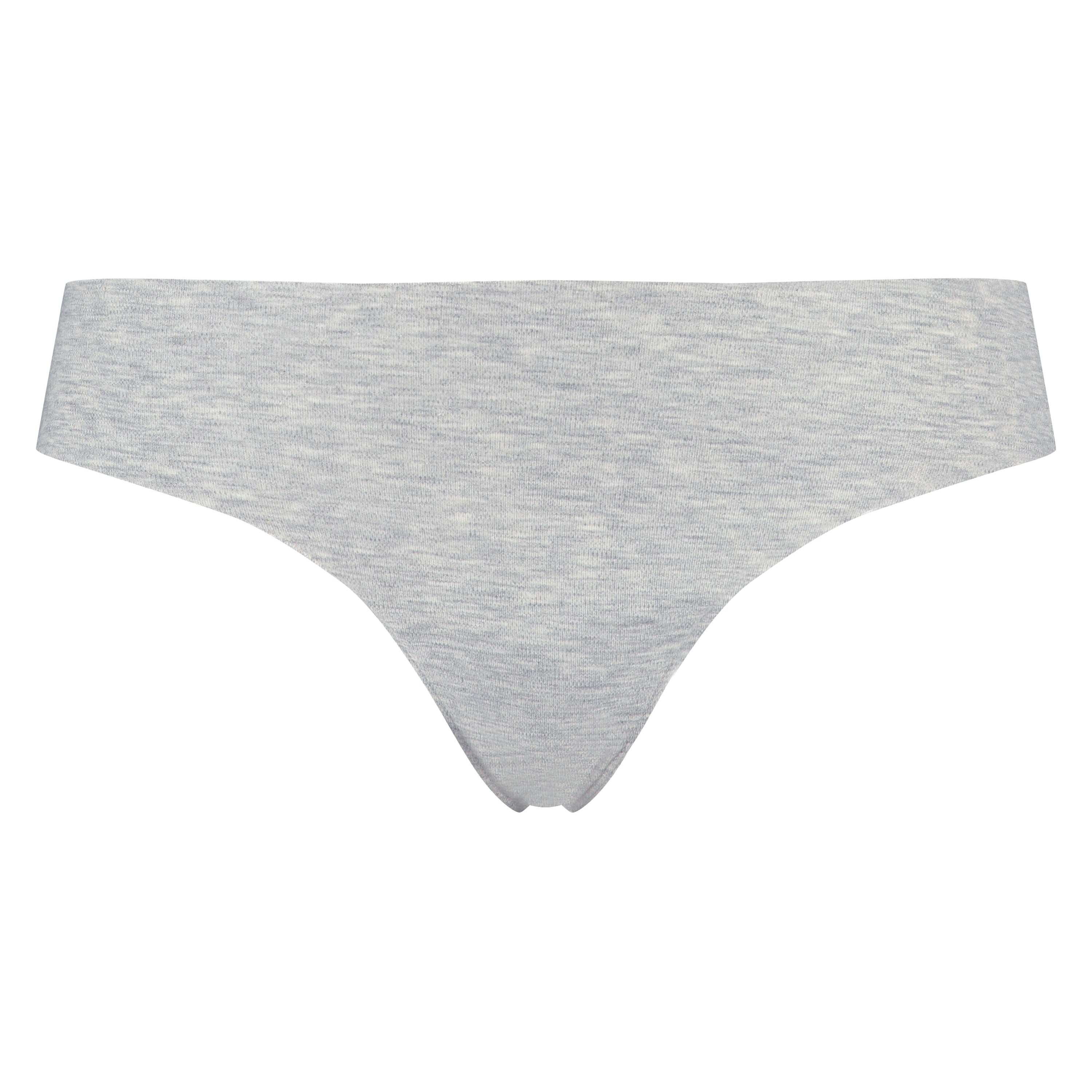 Invisible cotton thong, Grey, main