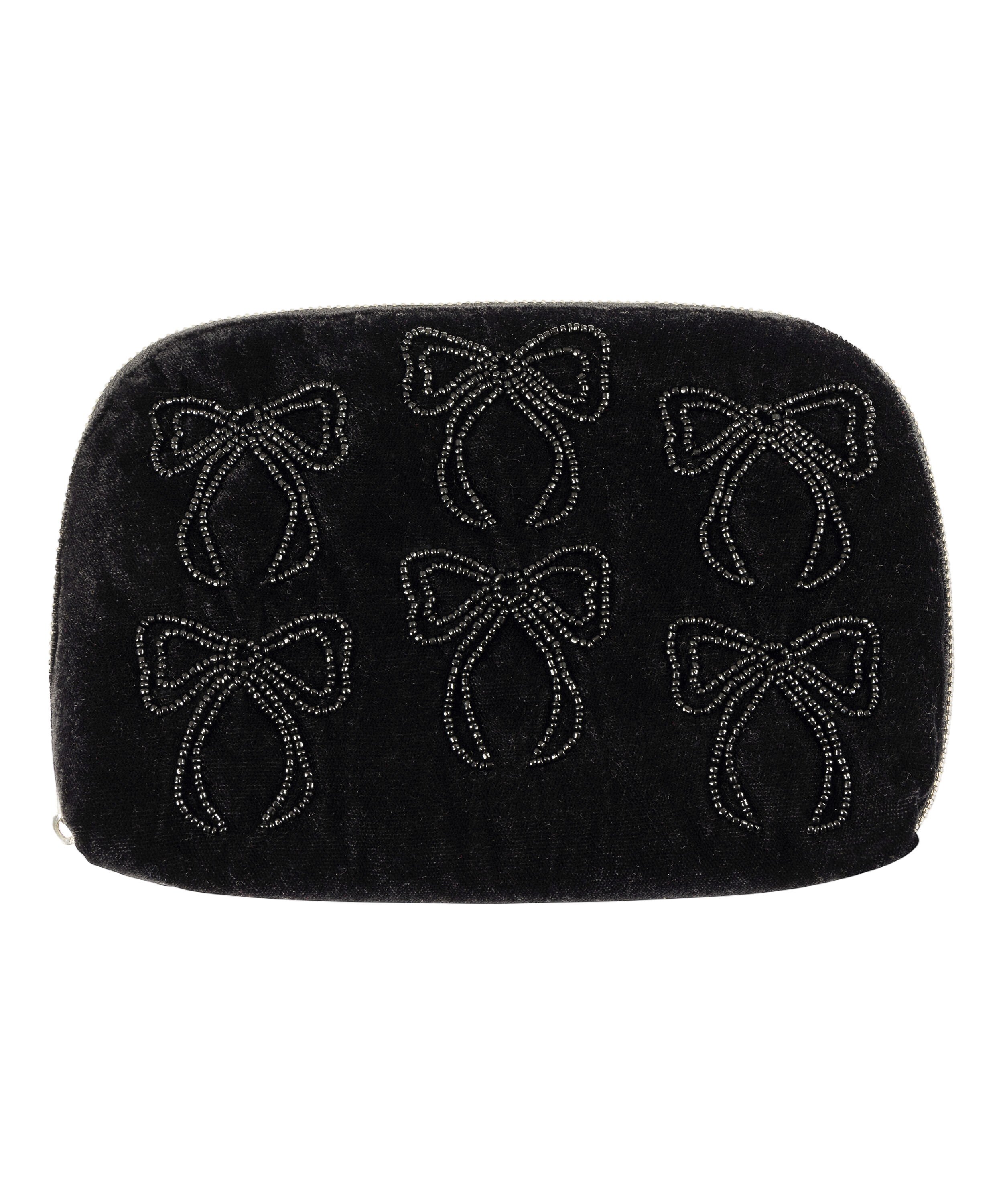 Bow Make-Up Bag, Black
