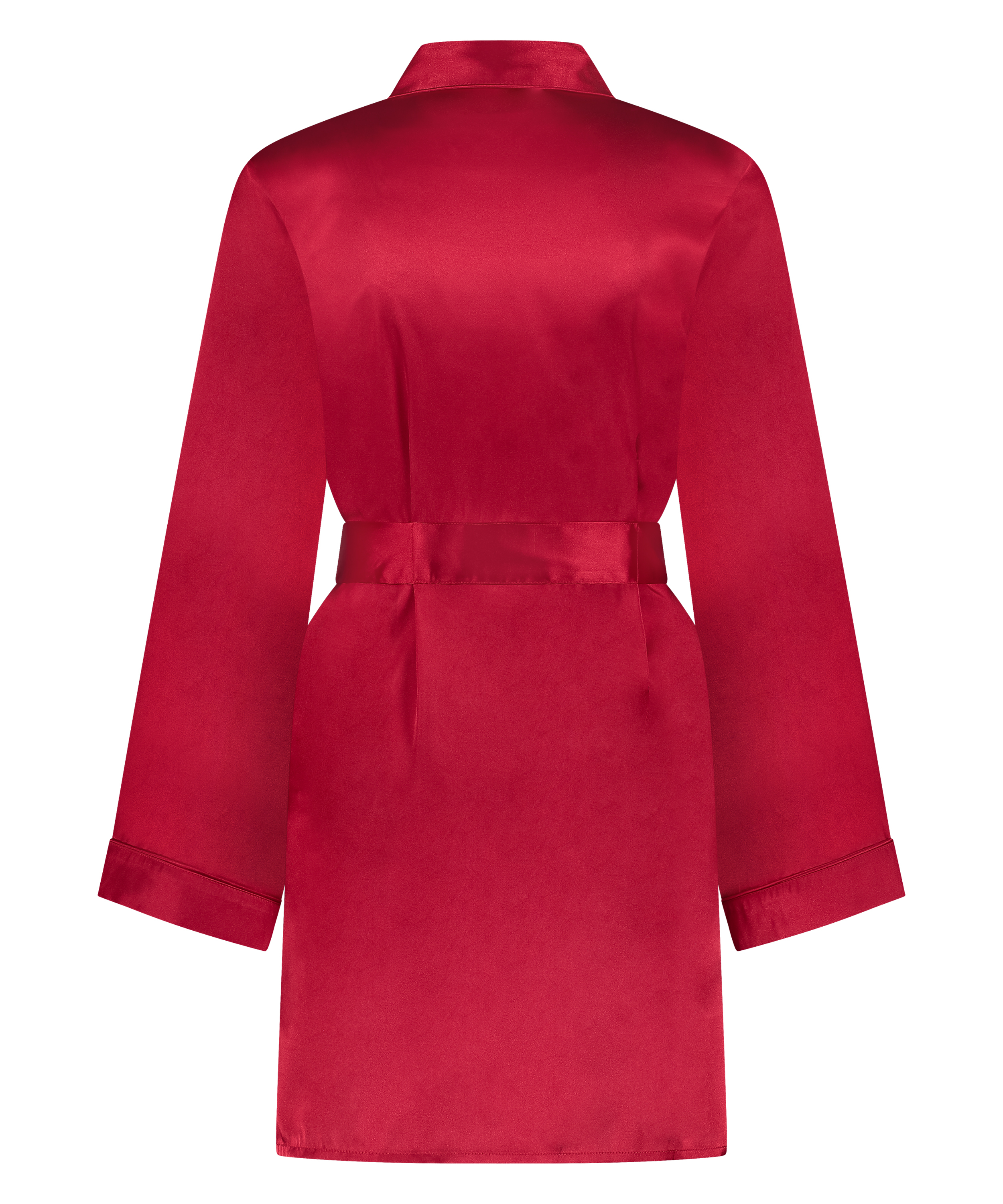 Satin Kimono, Red, main