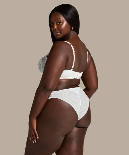 Tiah Non-Padded Underwired Longline Bra, White