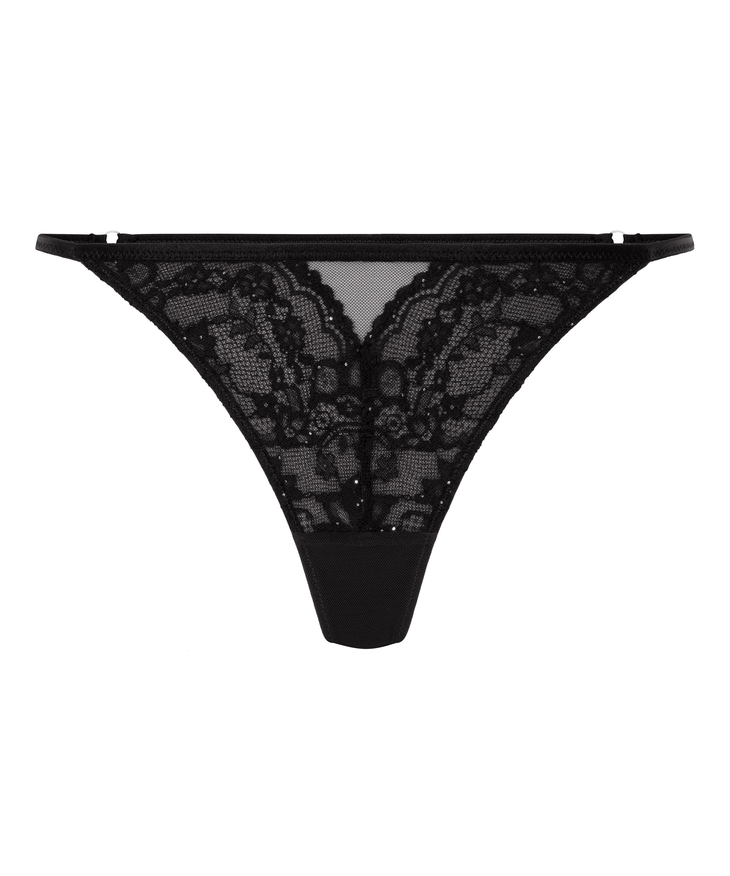 Sabrina Highleg Thong, Black, main