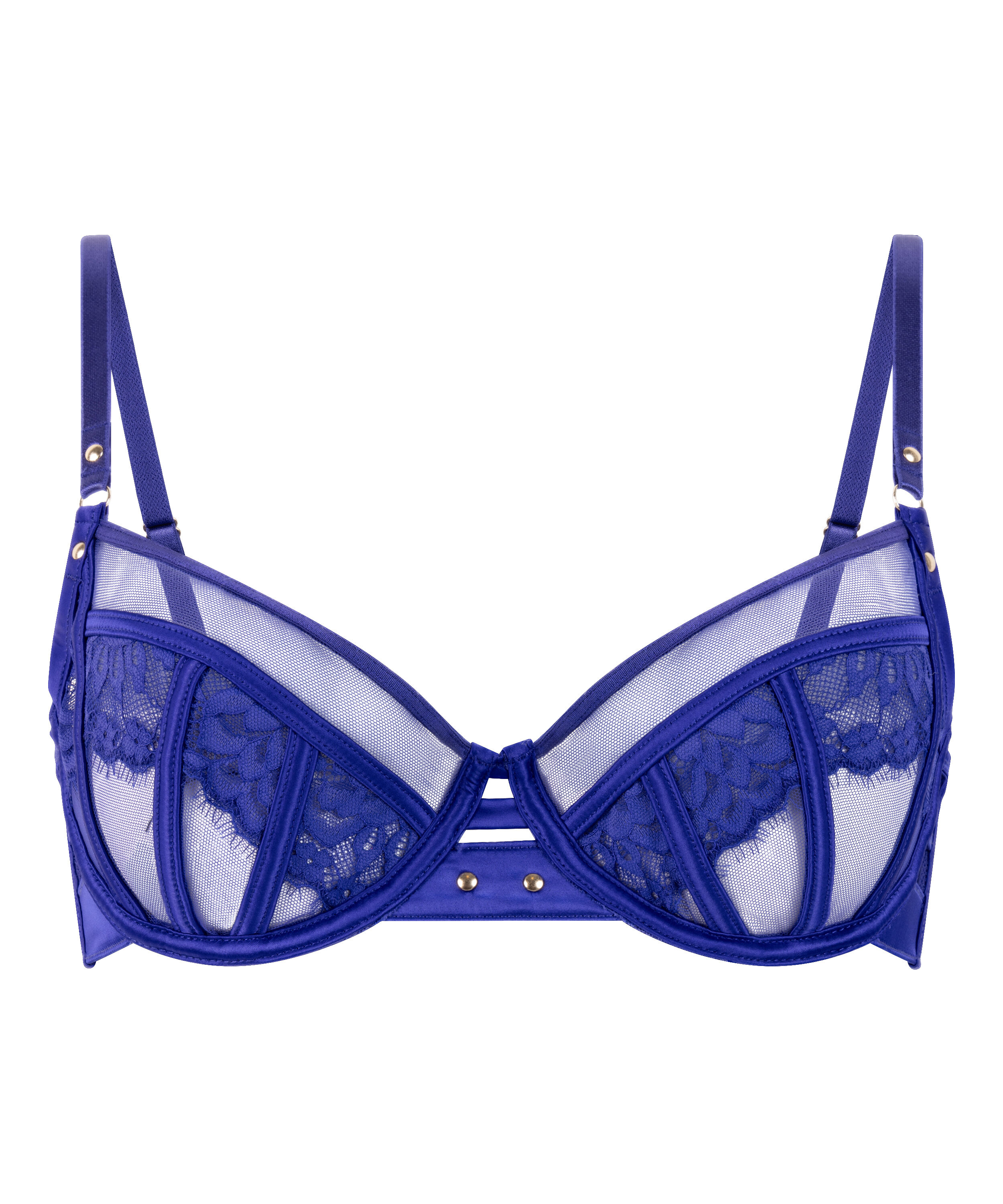 Sable Non-Padded Underwired Bra, Blue