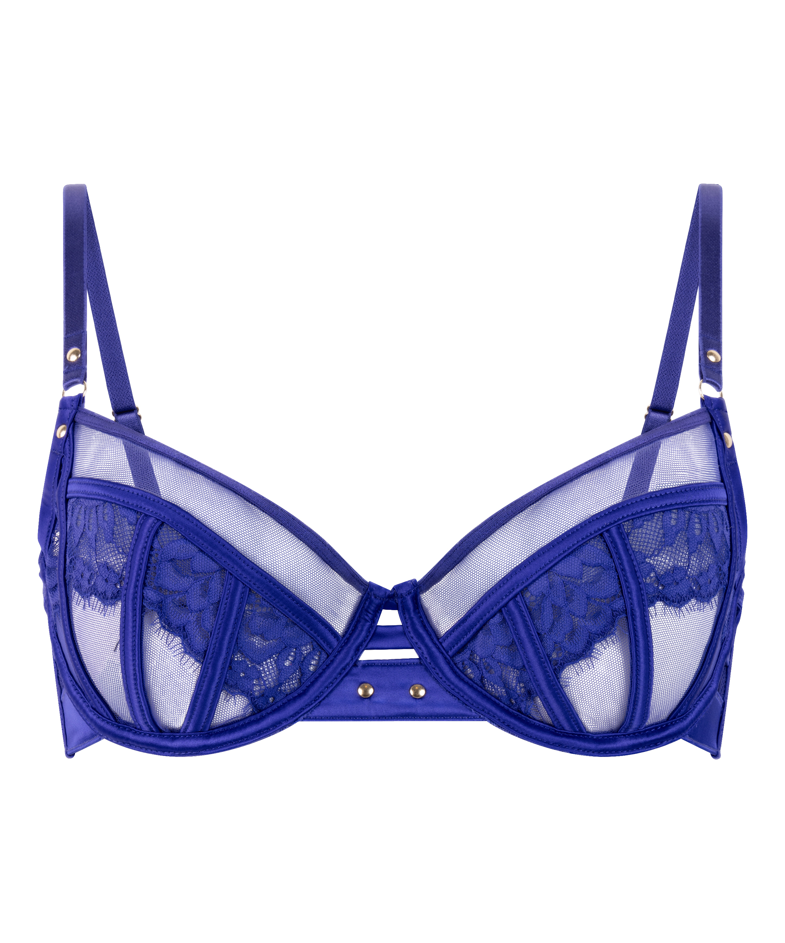 Sable Non-Padded Underwired Bra, Blue, main