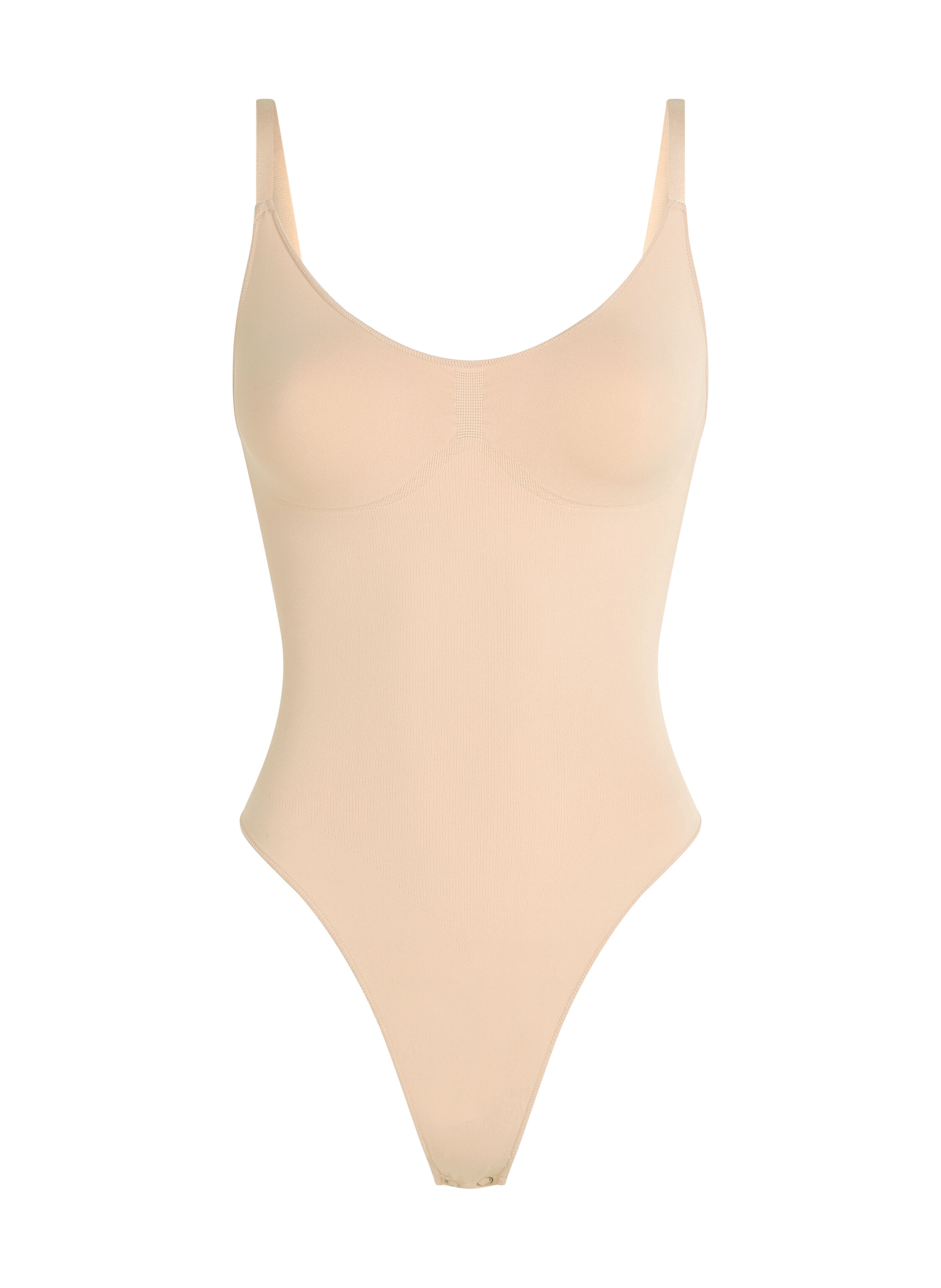 Seamless Enhancing High Leg Body, Beige