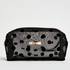 Dotted Mesh Make-Up Bag, Black