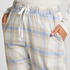 Petite Twill Check Pyjama Pants, Blue