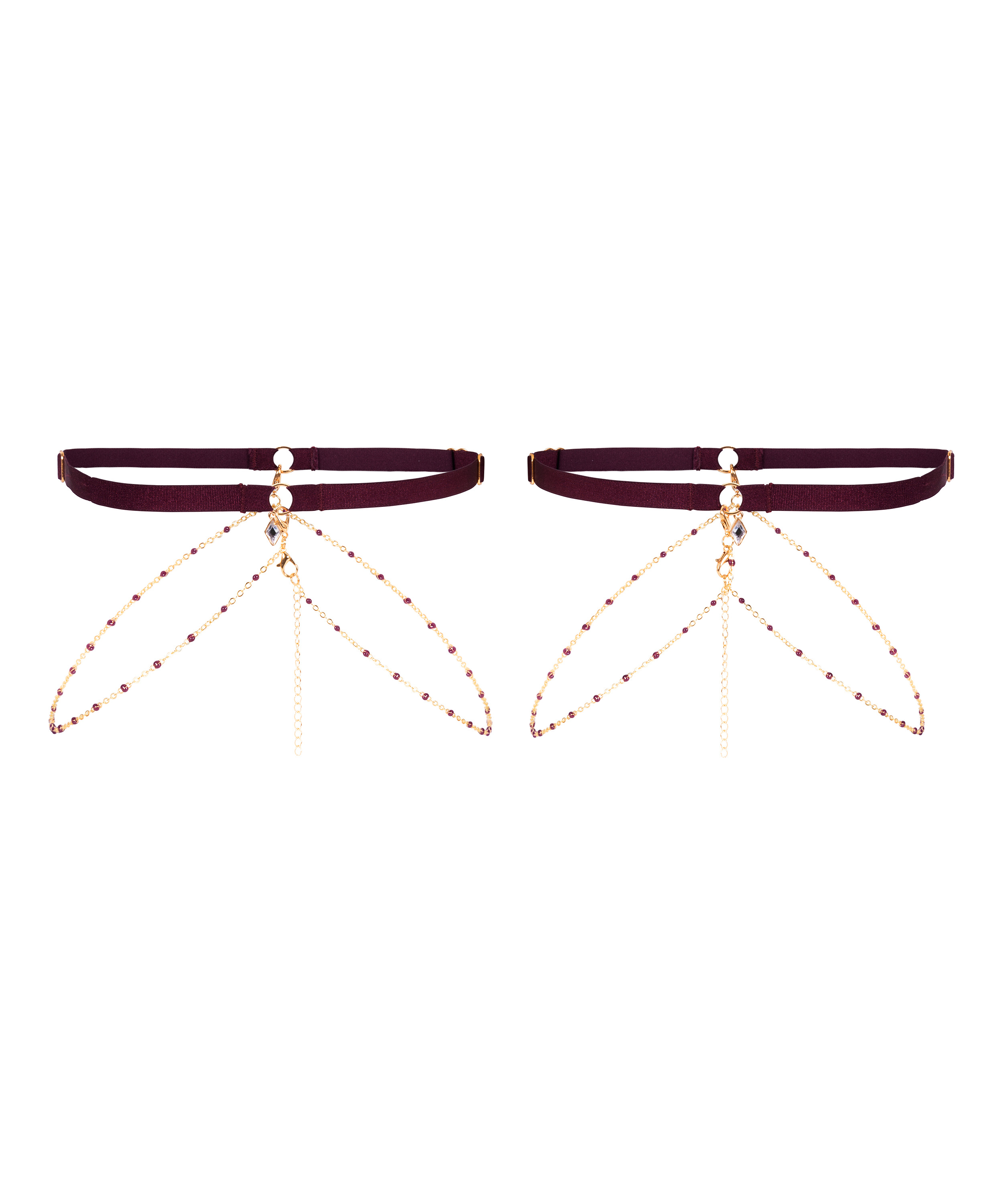 Avela Leg Garters, Red, main