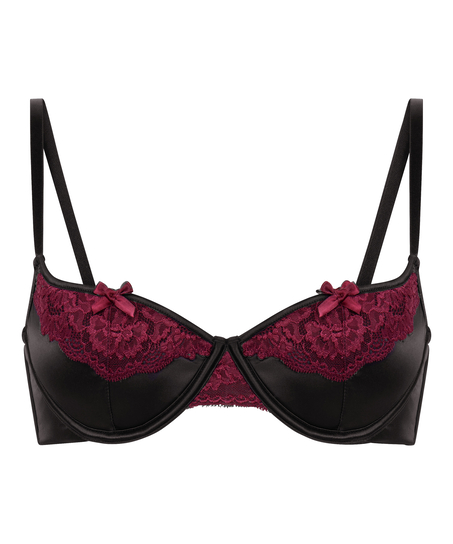 Ambra Padded Underwired Bra, Black