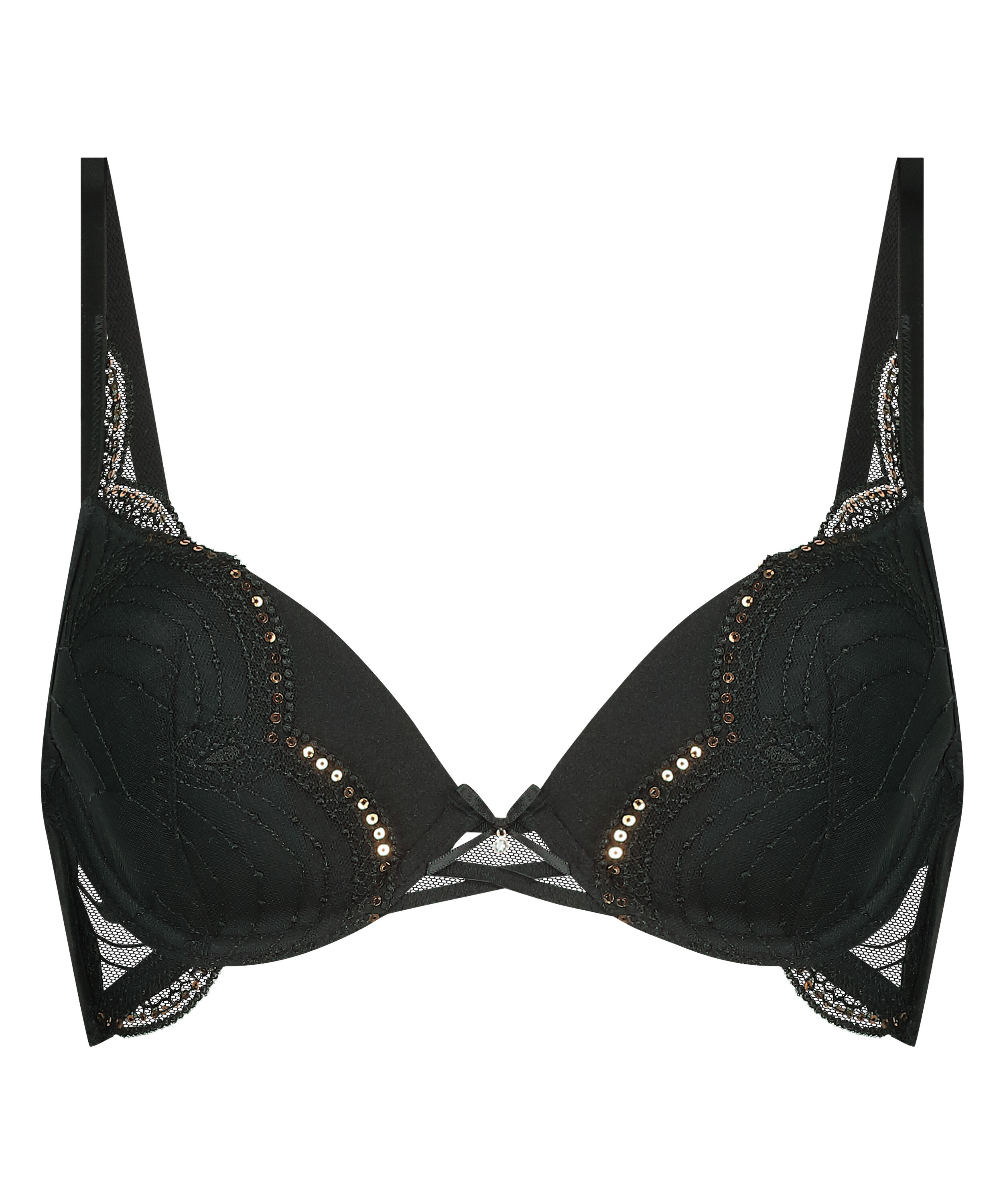 Ruby Padded Underwired Bra, Black