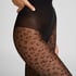 Tights 15 Denier Leopard, Black